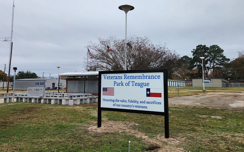 Improvements Made at Teague’s Veterans Remembrance Park