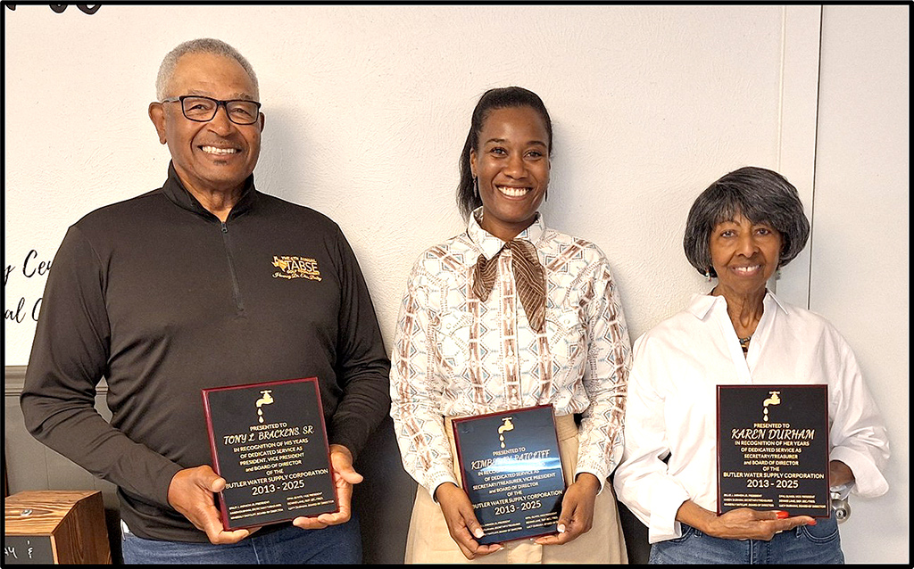 Directors Retire from Butler Water Supply Corporation Following Twelve Years of Dedication and Service
