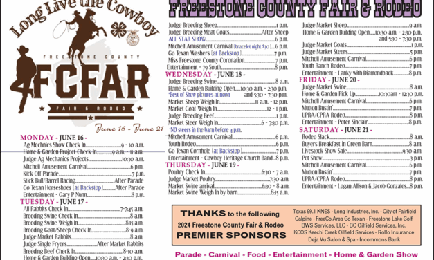 County Fair Week Activities Begin on Monday, June 16th
