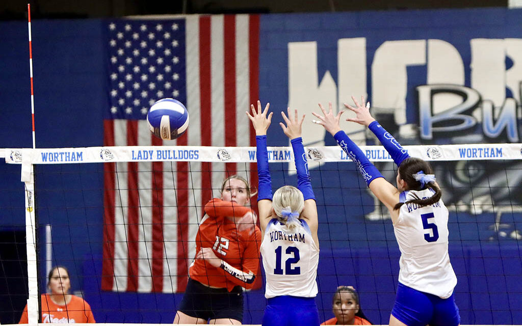 Wortham Lady Bulldogs Host Teague Lady Lions for Volleyball Battle