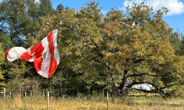 Fatalities Prevented by Parachute System in Small Aircraft Crash