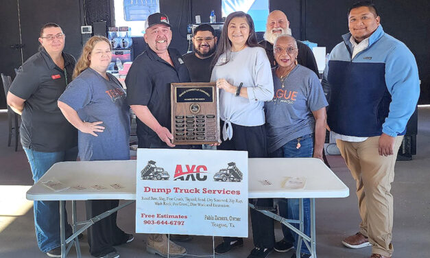AXC Dump Truck Services Named Teague Chamber’s Business of the Month