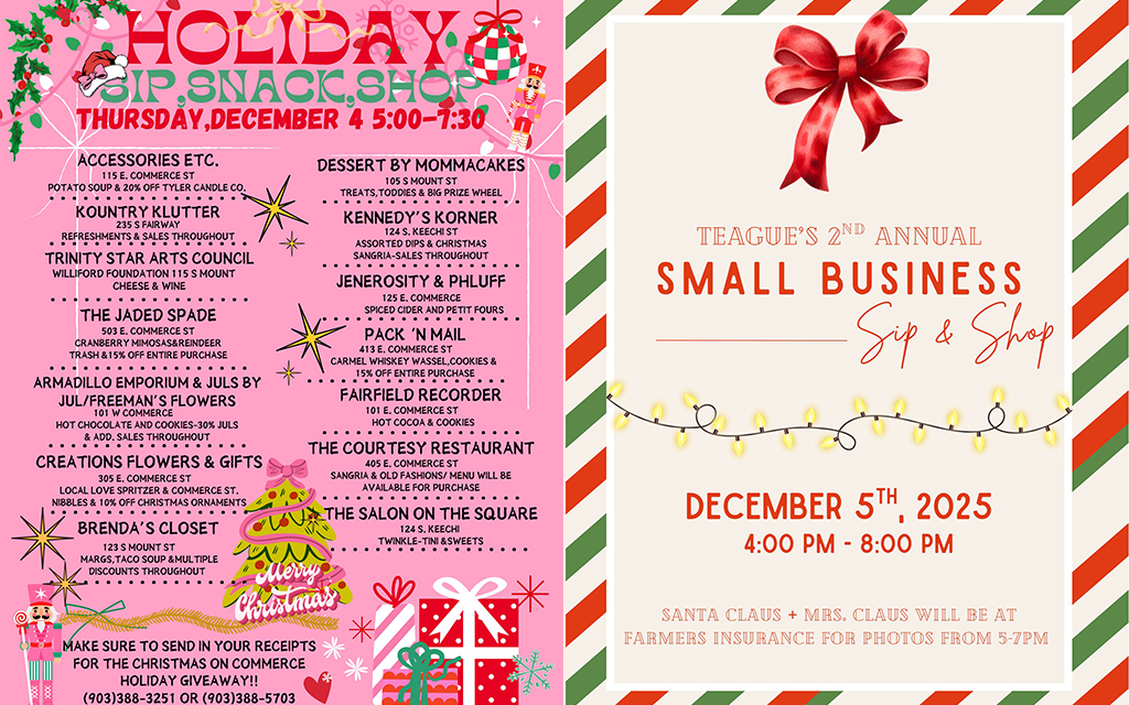 ‘Sip, Snack & Shop’ Local This Week