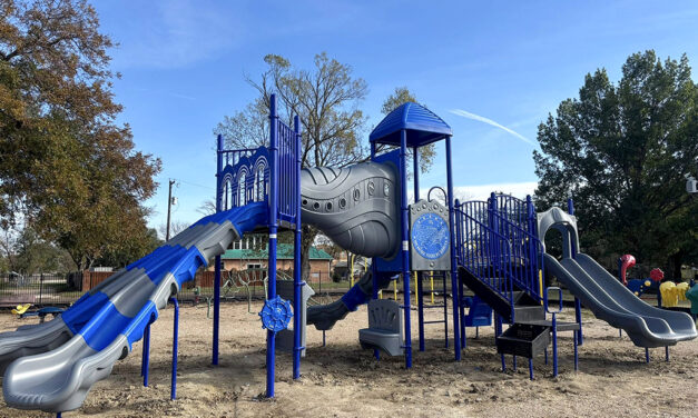Wortham Elementary Students Surprised with Brand New Playground