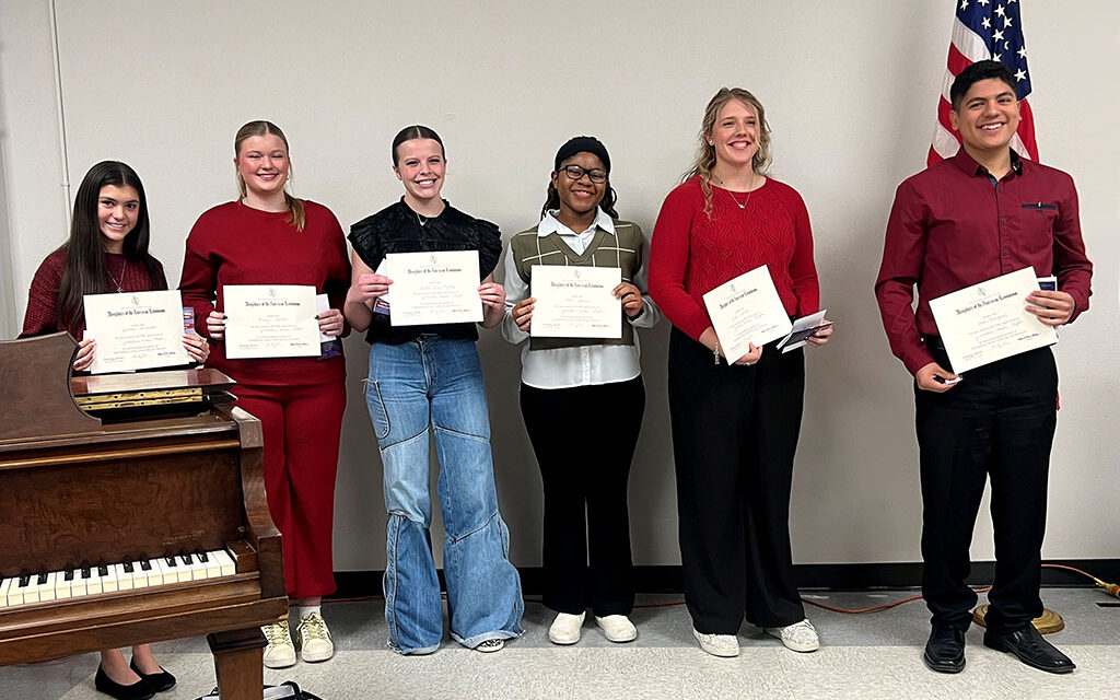 2025 DAR Good Citizens from Freestone, Limestone Counties: Student Citizenship Awarded