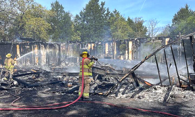 Fire Crews Work Long Day