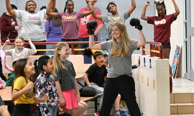Getting Fired Up! at STARR Pep Rally