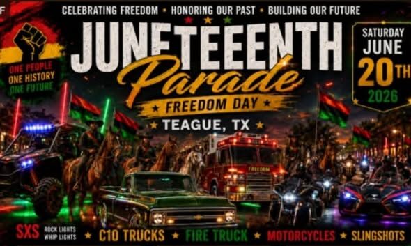Juneteenth Parade in Teague