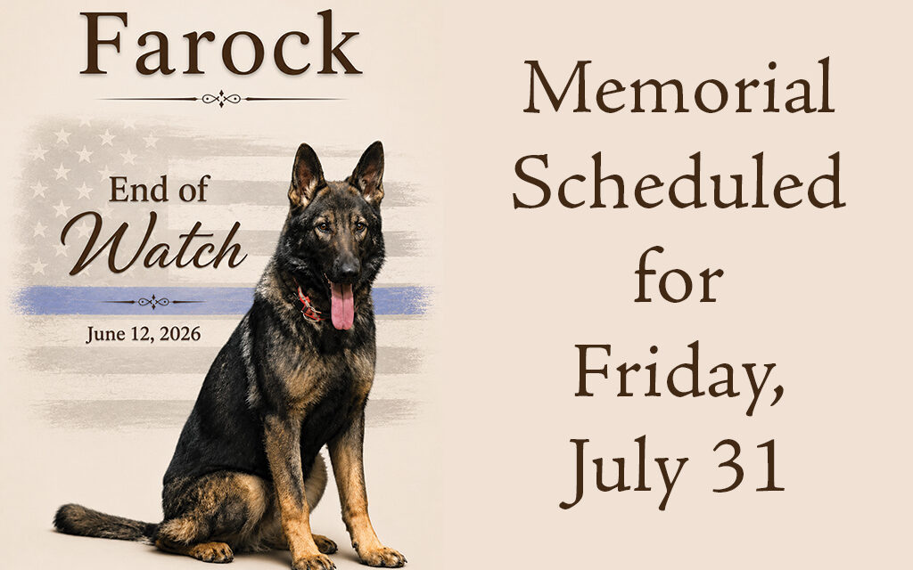 Fairfield PD Announces K-9 Memorial