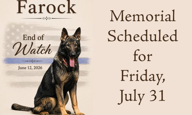 Fairfield PD Announces K-9 Memorial