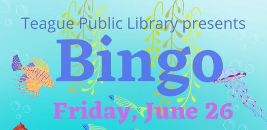 Come Play BINGO at Teague Public Library